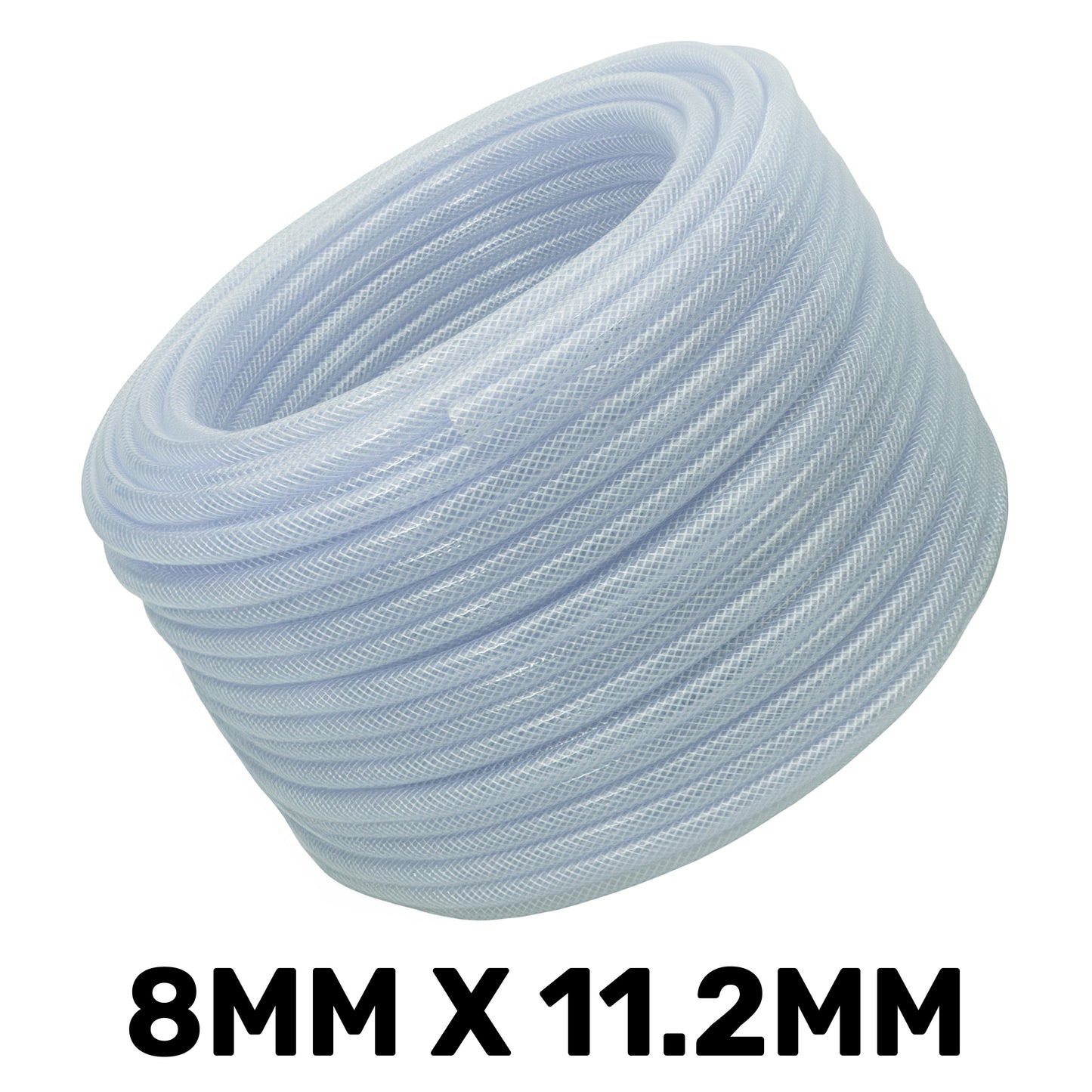 Clear Braided PVC Pipe 8mm*1.6mm