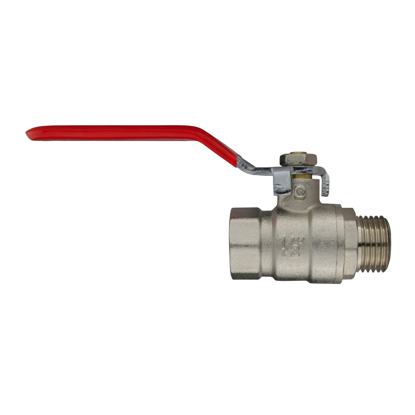 15mm Brass Wall Flange Kit with Lever Valve + Click Lock