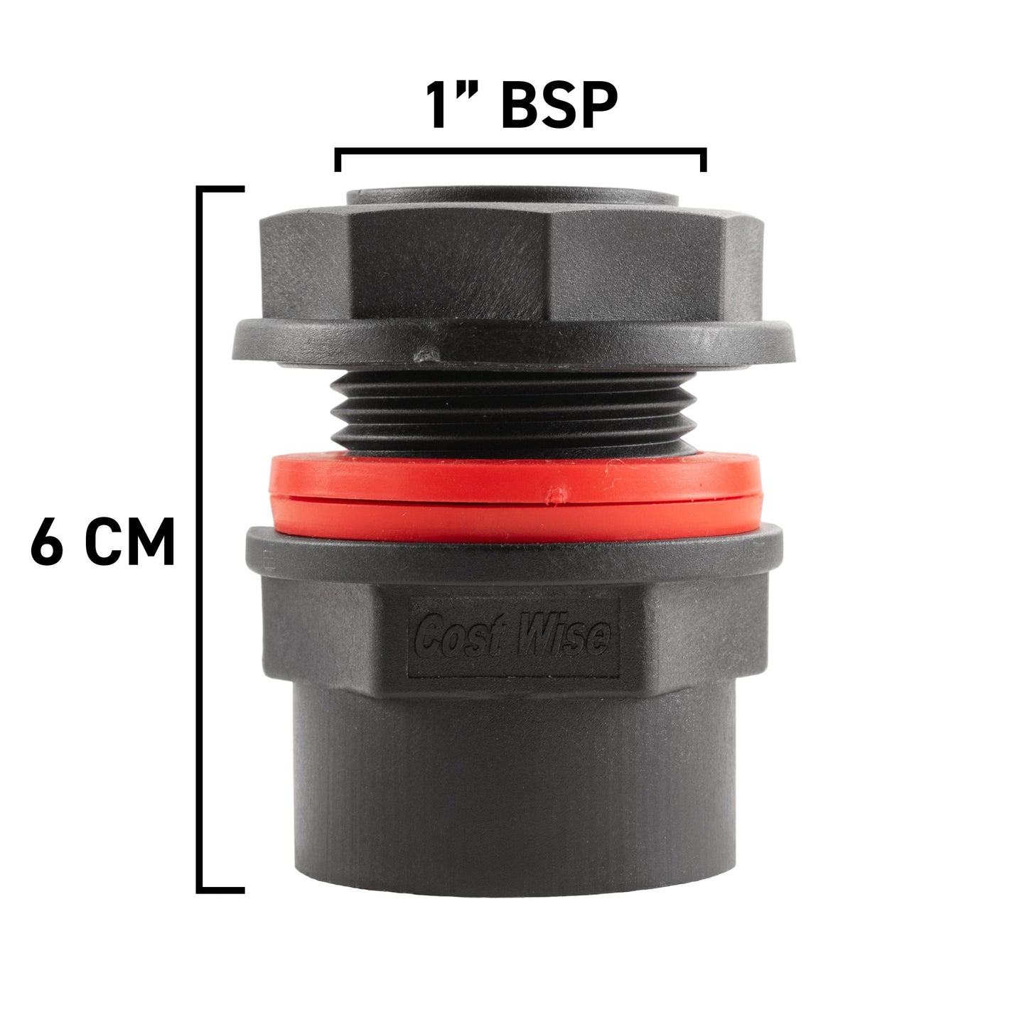 Water Butt 1" BSP Male With Female Outlet