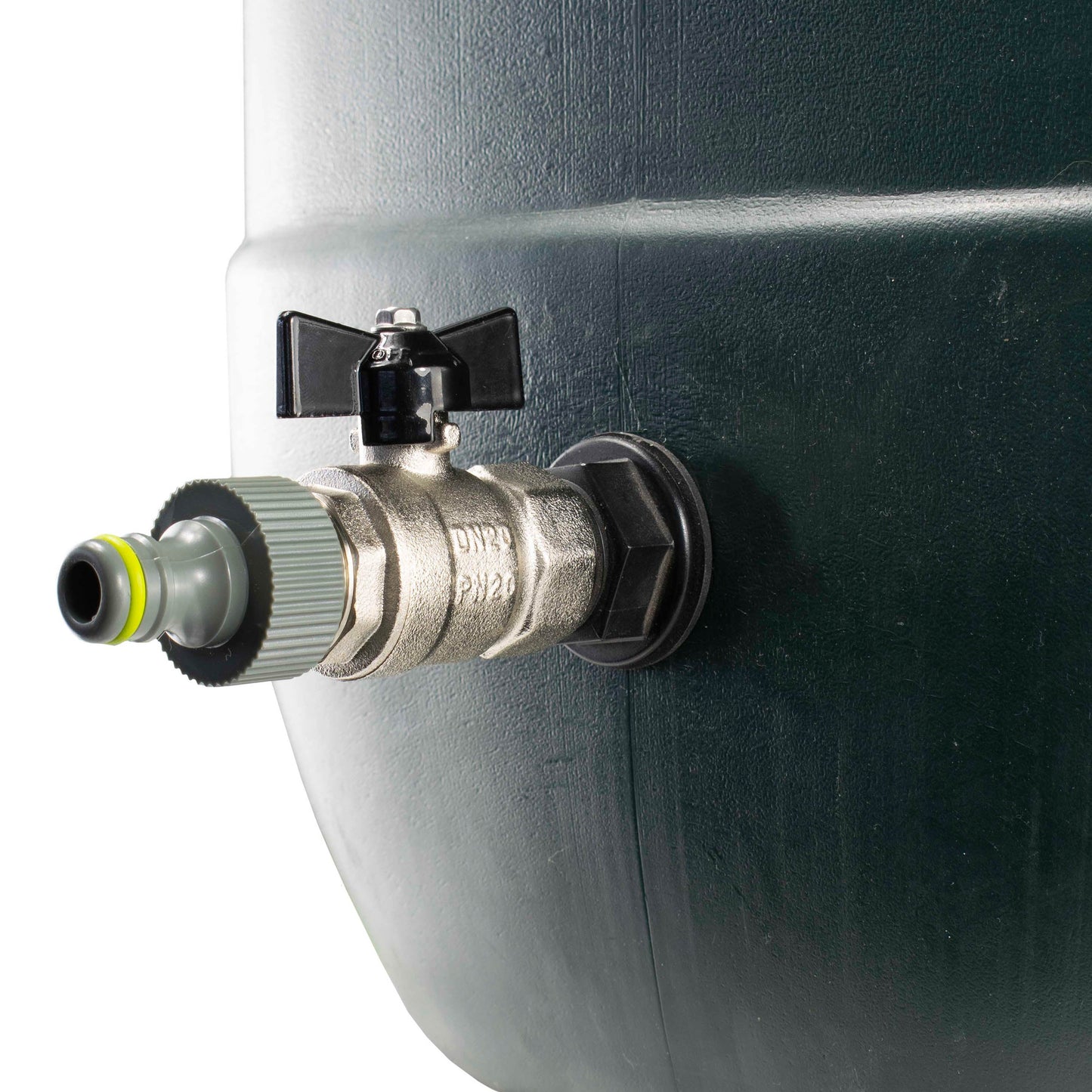 Water Butt Kit 3/4” BSP with Metal Bib Valve and Quick Connect Outlet