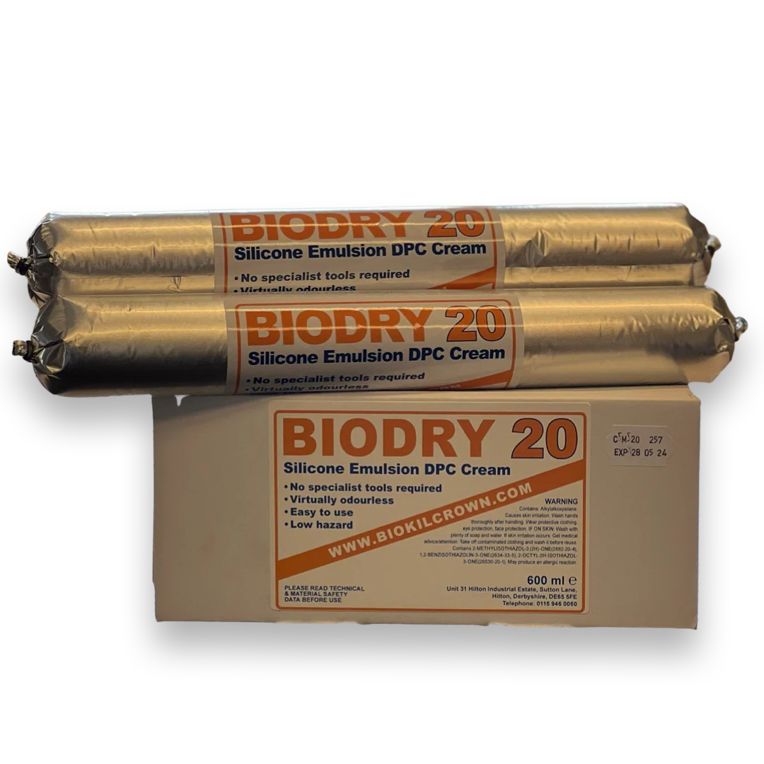Biodry DPC Damp Proof Injection Cream - 600ml - Cmehical DPC for Rising Damp