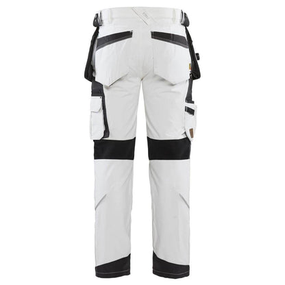 Blaklader 1079 4-Way Stretch Painters Work Trousers White/Dark grey / 34" Waist, Regular Leg