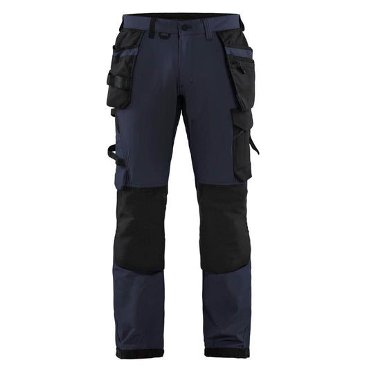 Blaklader 1522 Craftsmen 4-Way Stretch Trousers with Holster Pockets Navy / Black