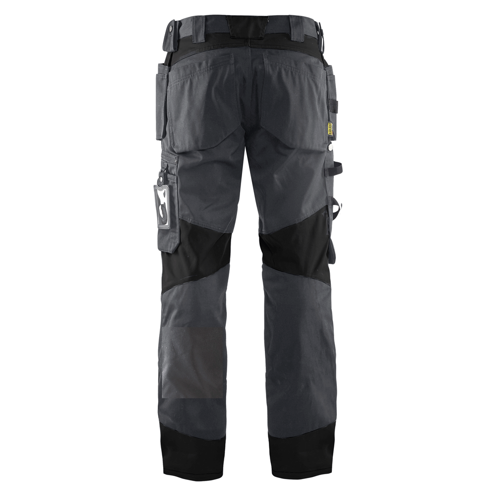 Blaklader 1555 Holster Pocket Craftsmen Work Trousers Dark Grey / Black