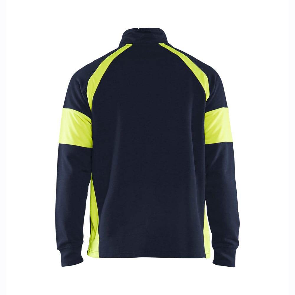 Blaklader 3550 1/4 Zip Sweatshirt with Hi-Vis Panels