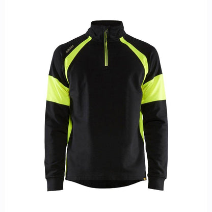 Blaklader 3550 1/4 Zip Sweatshirt with Hi-Vis Panels