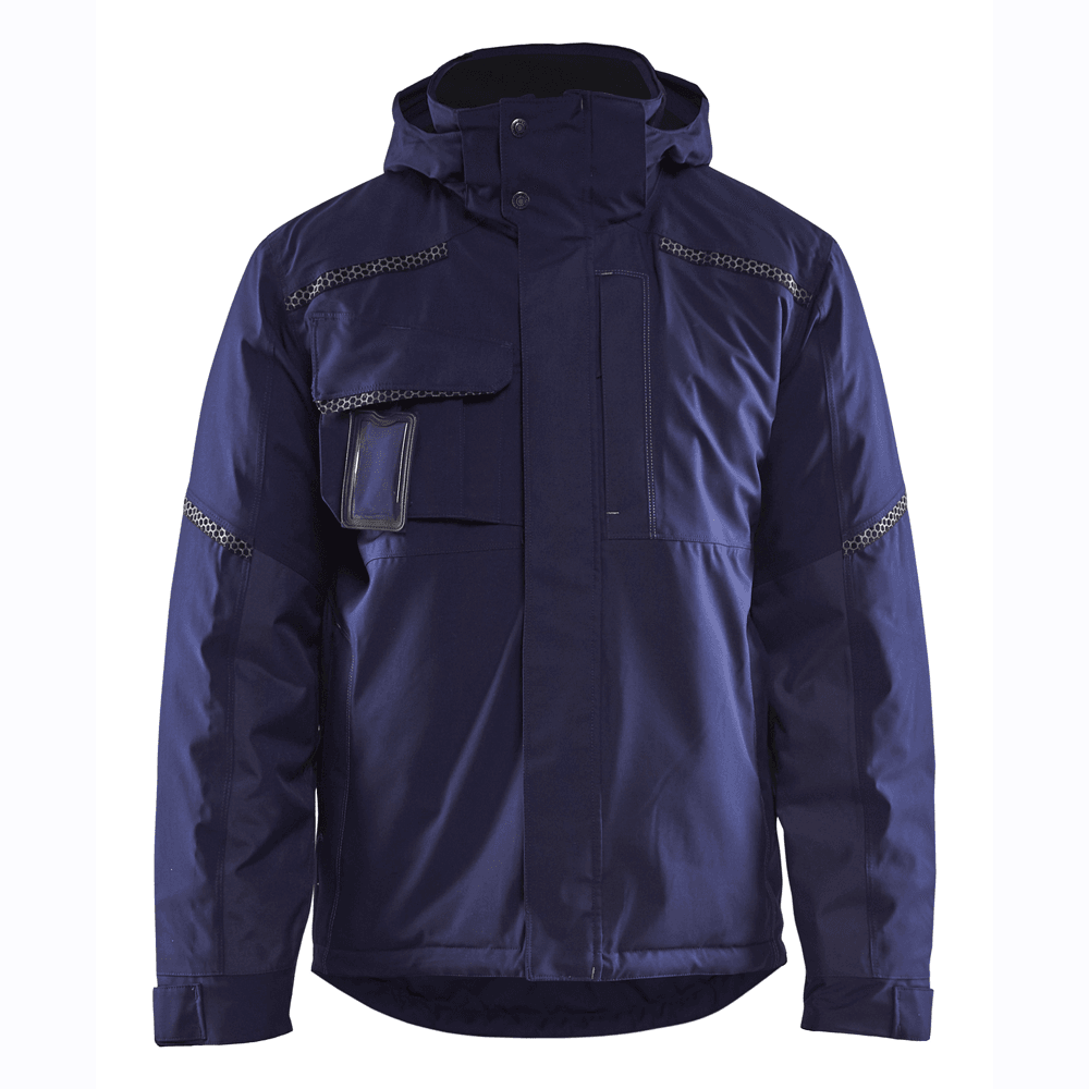 Blaklader 4881 Waterproof and Windproof Winter Jacket Hooded Navy Blue Large
