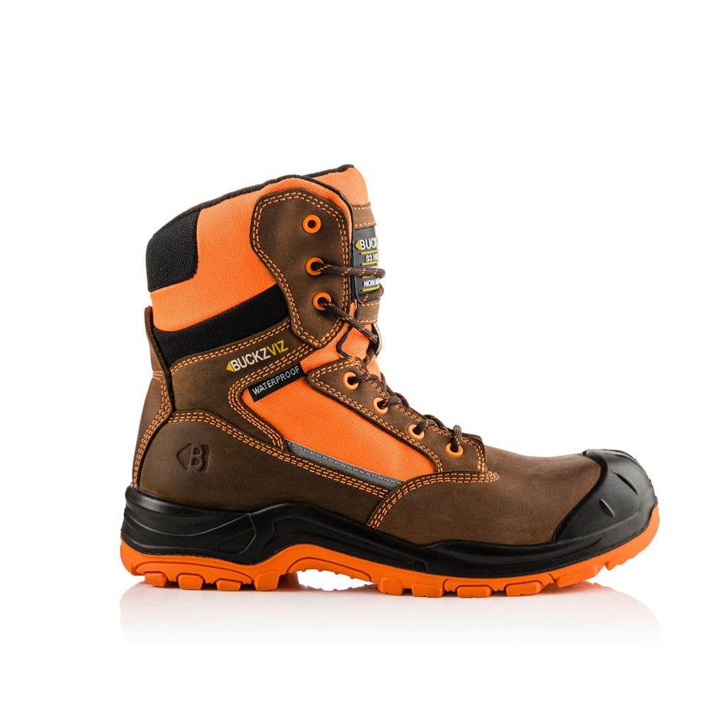 Buckler BVIZ1 S3 360° High Visibility Metal Free Waterproof Safety Lace/Zip Boot