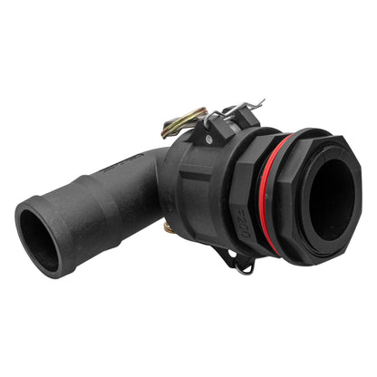 Camlock Male - Water Butt Connector with Hose Tail Elbow