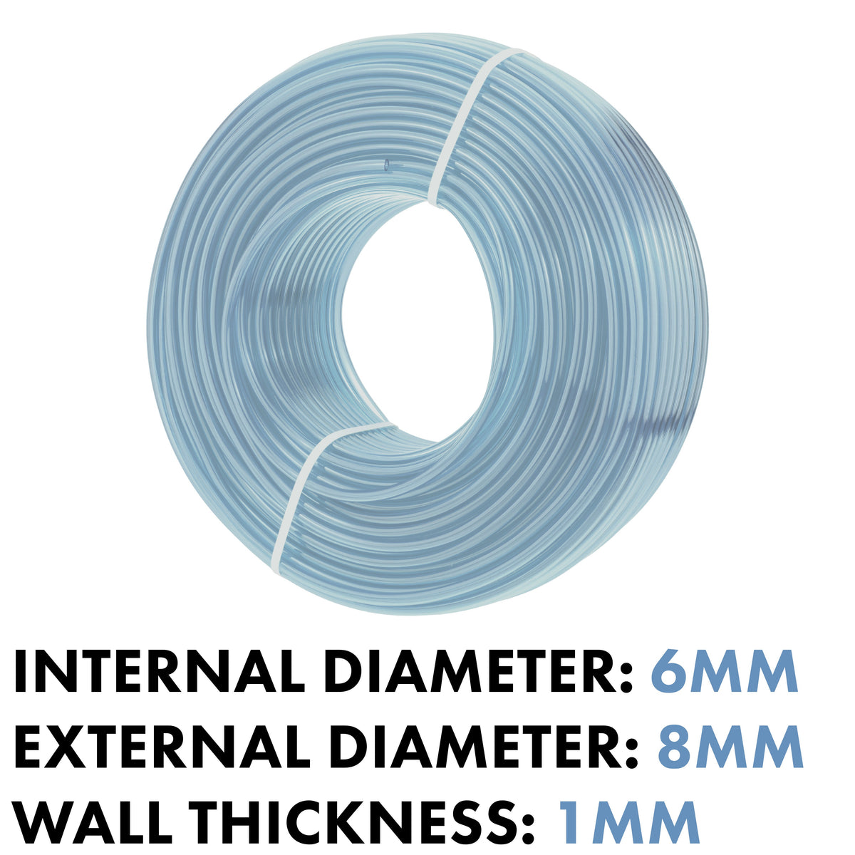 Clear PVC Pipe 6mm*8mm