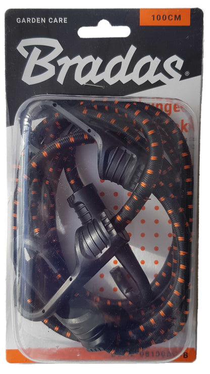 Bungee Cord Hook with PVC-coated Metal Hooks 100cm