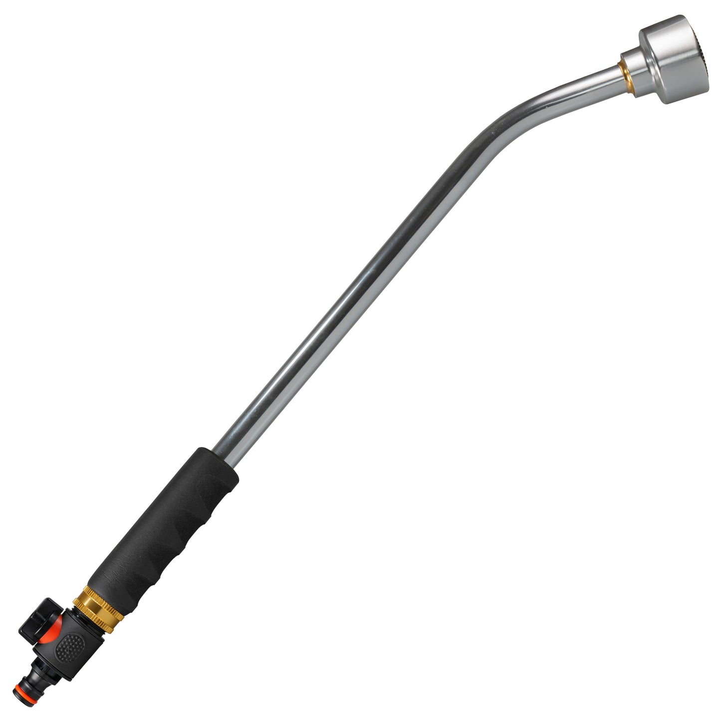 50cm Garden Watering Lance with Quick Connect Valve (Black)