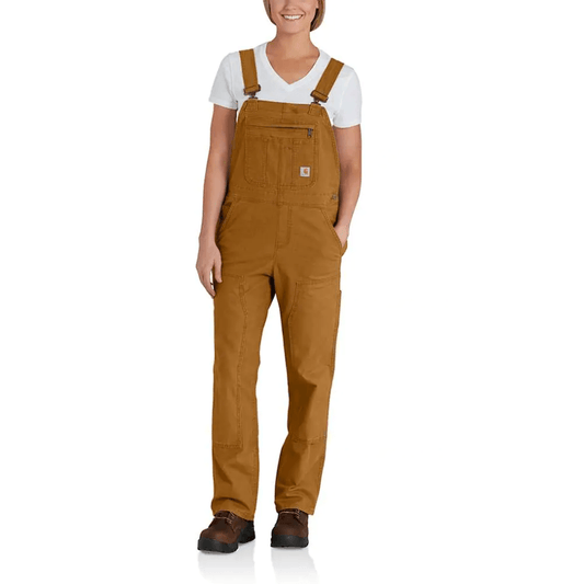 Carhartt 102438 Women's Rugged Flex Loose Fit Canvas Bib Overall