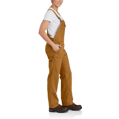 Carhartt 102438 Women's Rugged Flex Loose Fit Canvas Bib Overall