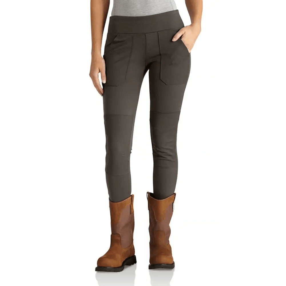 Carhartt 102482 Force Fitted Midweight Utility Leggings Dark Coffee Small