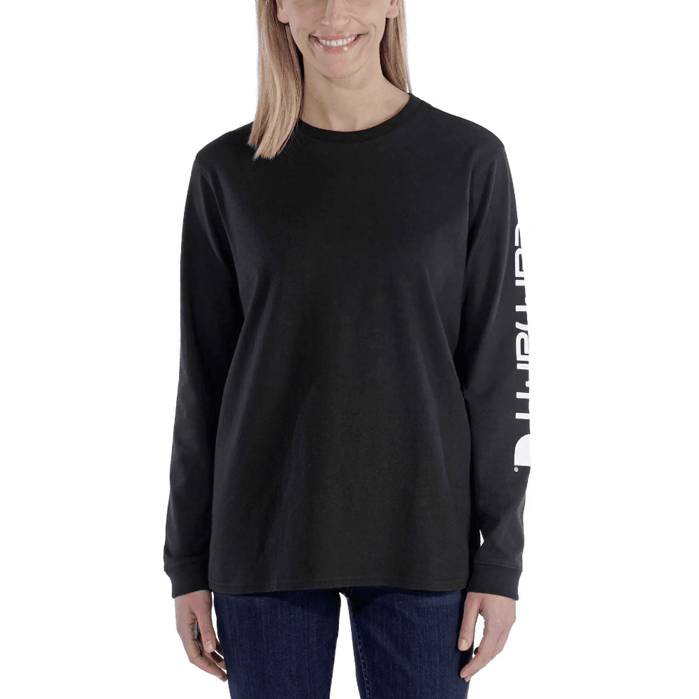 Carhartt 103401 Womens Loose Fit Heavyweight Long Sleeve Graphic T-Shirt