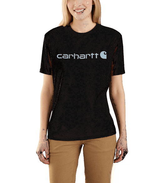 Carhartt 103592 Womens Loose Fit Heavyweight Short Sleeve Logo Graphic T-Shirt
