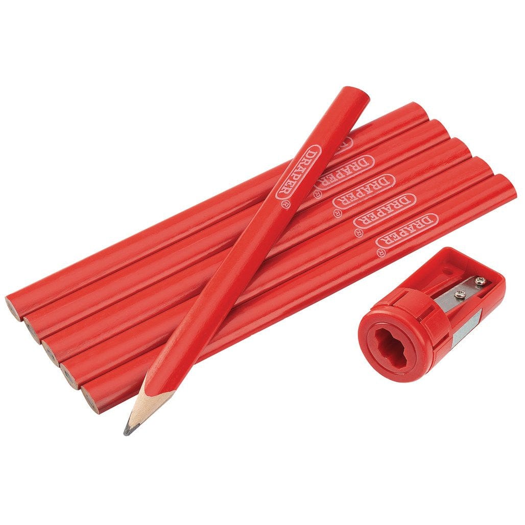 Carpenter's Pencil And Sharpener Set