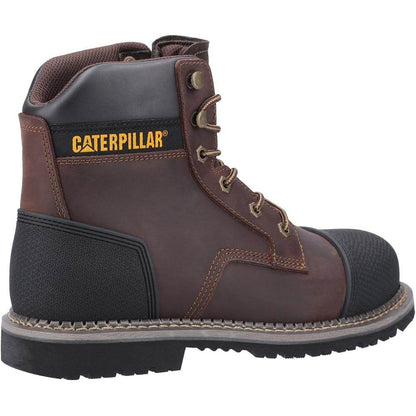Caterpillar Cat Powerplant S3 Safety Work Boot with Scuff Cap Brown UK 12 / EU 46