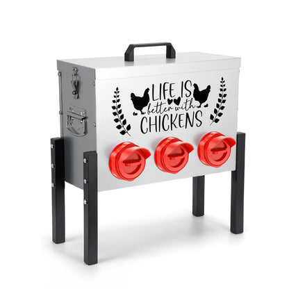 Metal Chicken Feeder – Stylish, Durable & Convenient