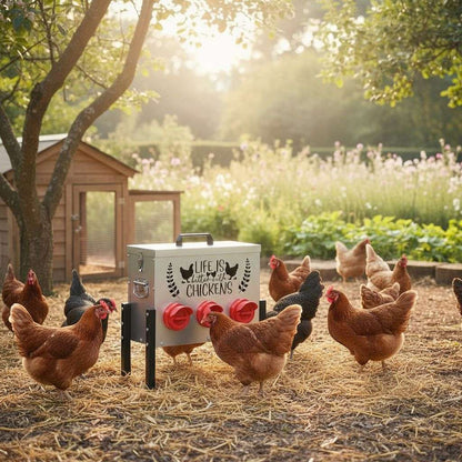 Metal Chicken Feeder – Stylish, Durable & Convenient