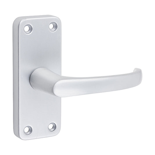 Contractors Lever Latch Door Handle – Satin Anodised Aluminium - 103 × 40