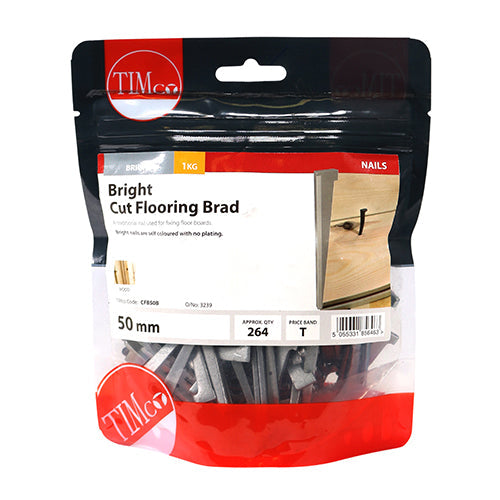 Cut Flooring Brads – Bright – 1kg Bags