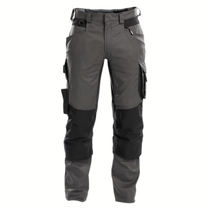 DASSY Dynax 200980 Stretch Kneepad Work Trousers Grey/Black