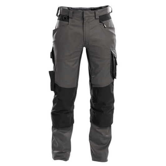 DASSY Dynax 200980 Stretch Kneepad Work Trousers Grey/Black
