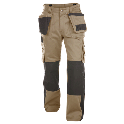 DASSY Seattle 200428 Multi-Pocket Holster Pocket Kneepad Trousers Khaki