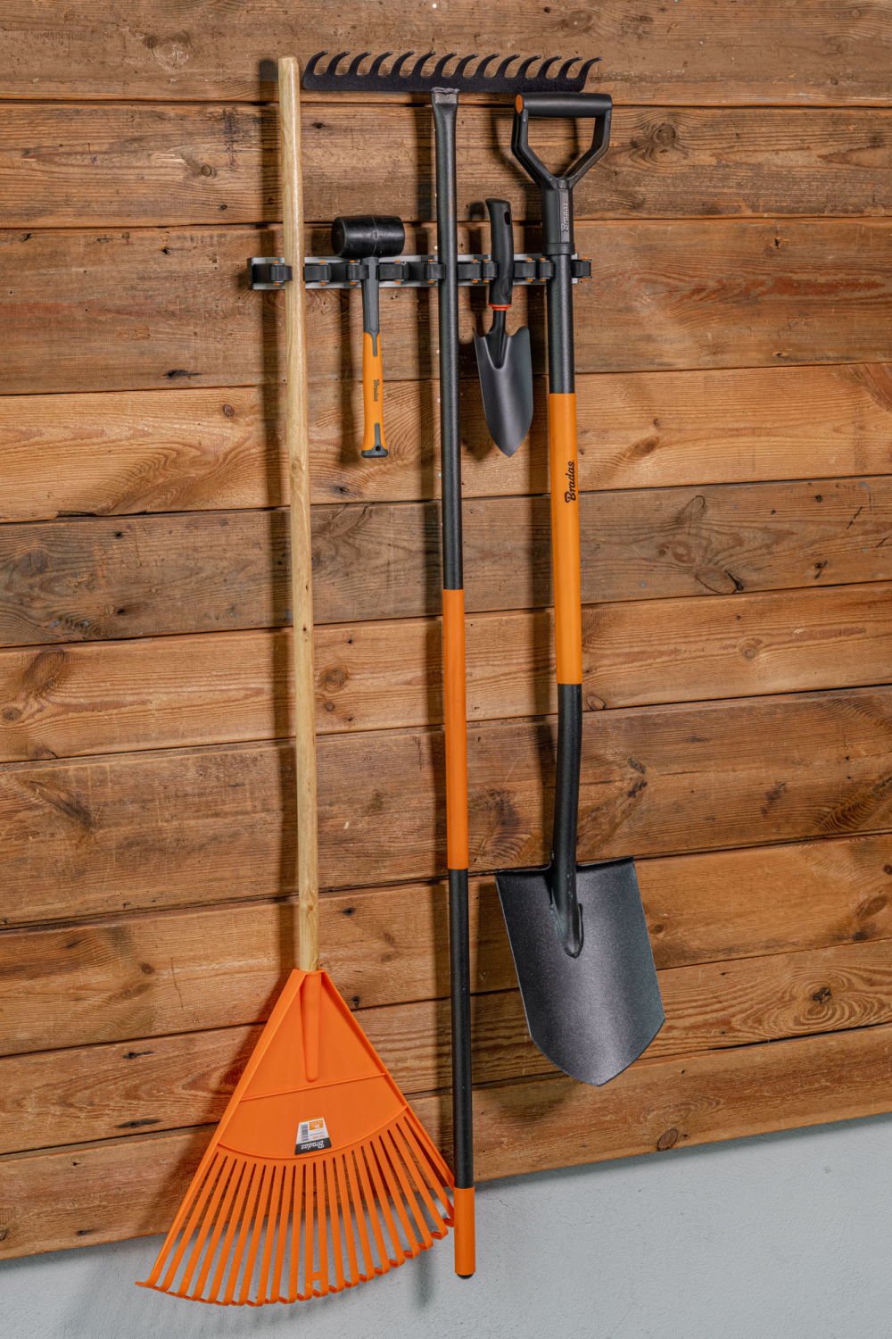 Wall Mount Tool Holder Rail – Gripper Design (5 Handles)