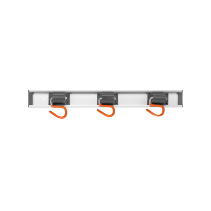 Wall Mount Tool Rack Rail with 3 x S Hanging Hooks