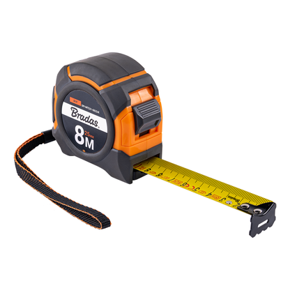 Snap Tape Measure 25mm Wide with Belt Clip (5m-10m)