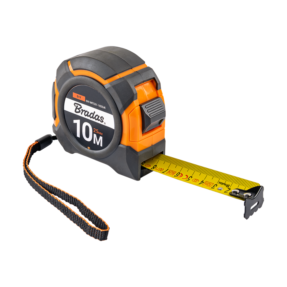 Snap Tape Measure 25mm Wide with Belt Clip (5m-10m)