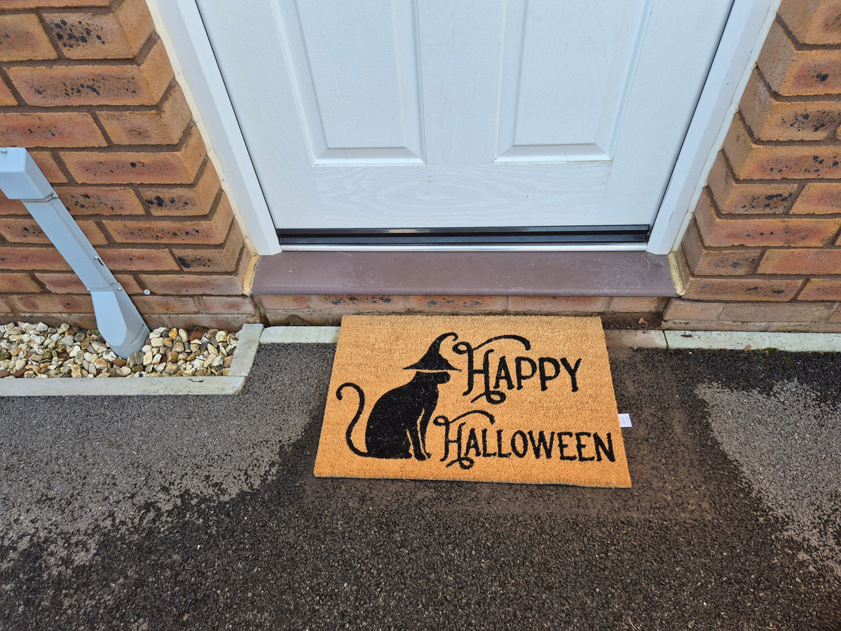 Halloween Doormat 60cm x 40cm - 'Happy Halloween'