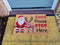 Doormat 60cm x 40cm - 'Santa Please Stop Here' - Absorbent Coir Mat for Indoor/Outdoor