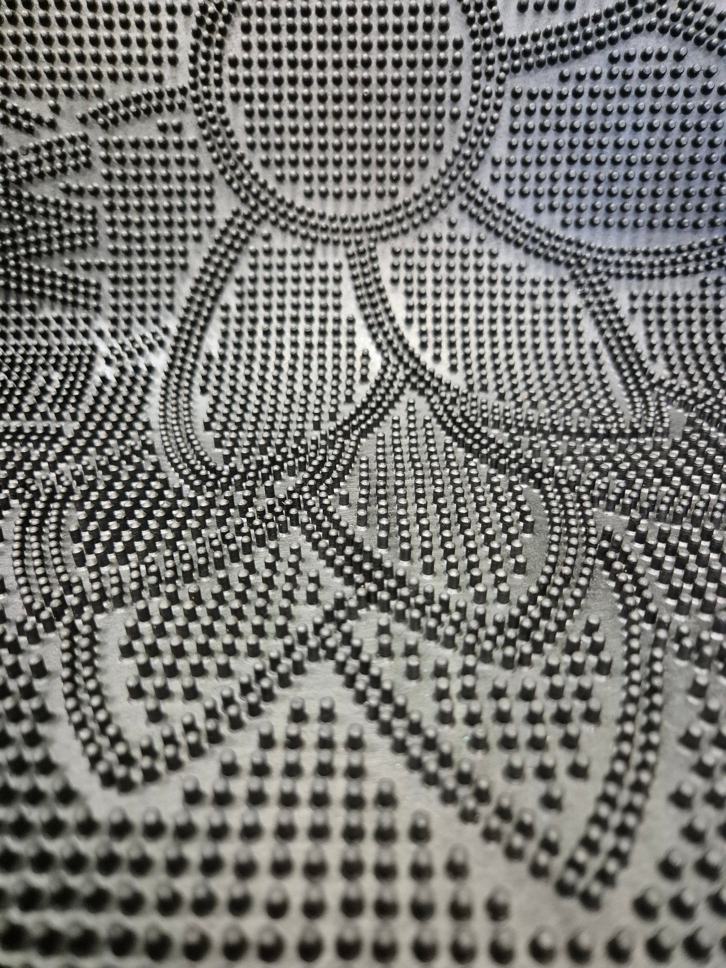 Rubber Doormat 60cm x 40cm - 'Welcome' (Flower) - Absorbent Coir Mat for Indoor/Outdoor