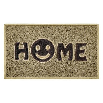 Home Smile Inlay Embossed Doormat
