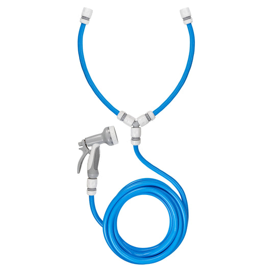 Dog Shower Mix Hot/Cold Water Blue