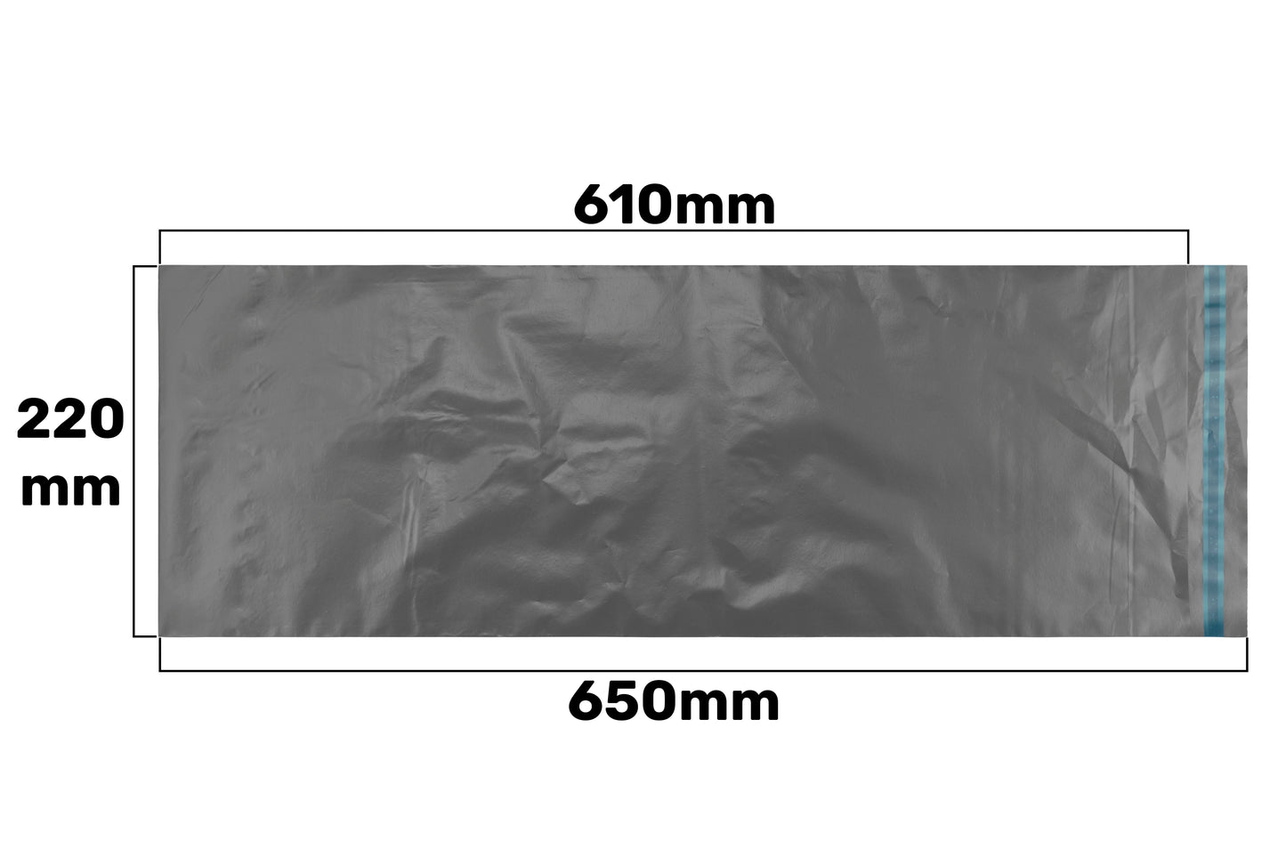 Gray Mailing Bag 610mm x 220mm