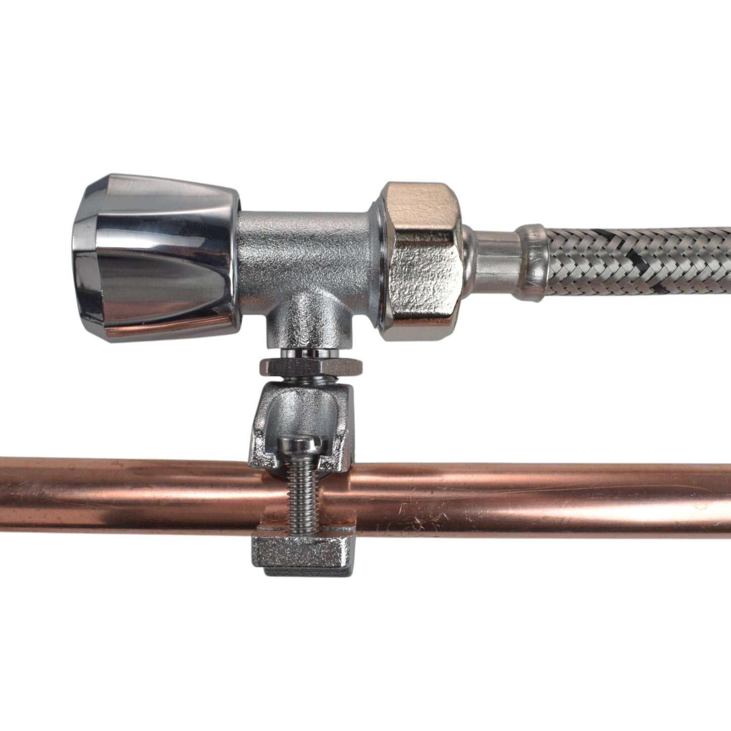 Polished Brass 13mm Barb Tap FULL Connection Kit x2