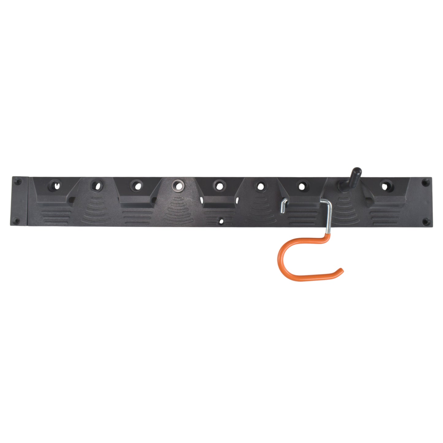 Tool Rail with Adjustable Peg Hooks and S Hanging Hooks