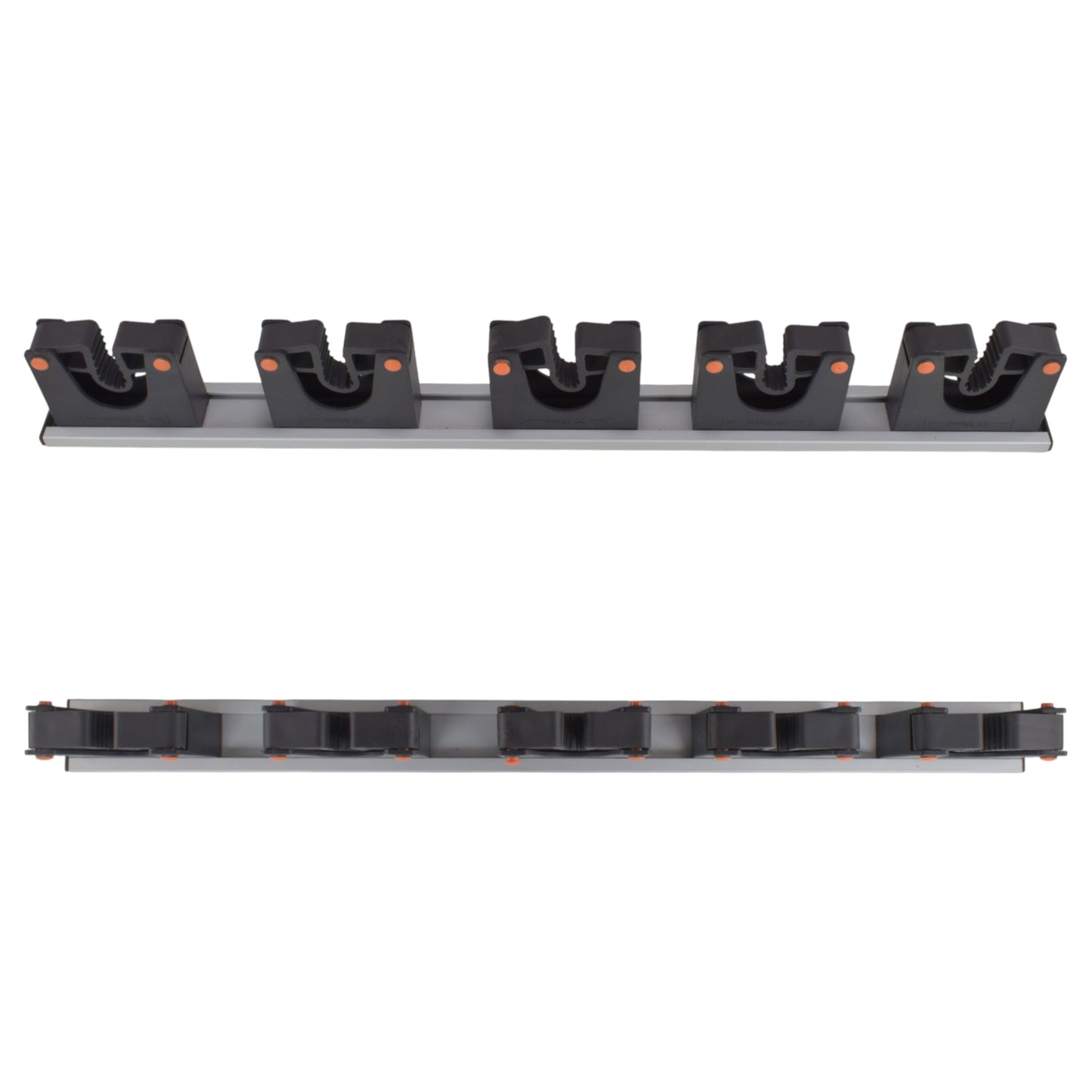 Wall Mount Tool Holder Rail – Gripper Design (5 Handles)
