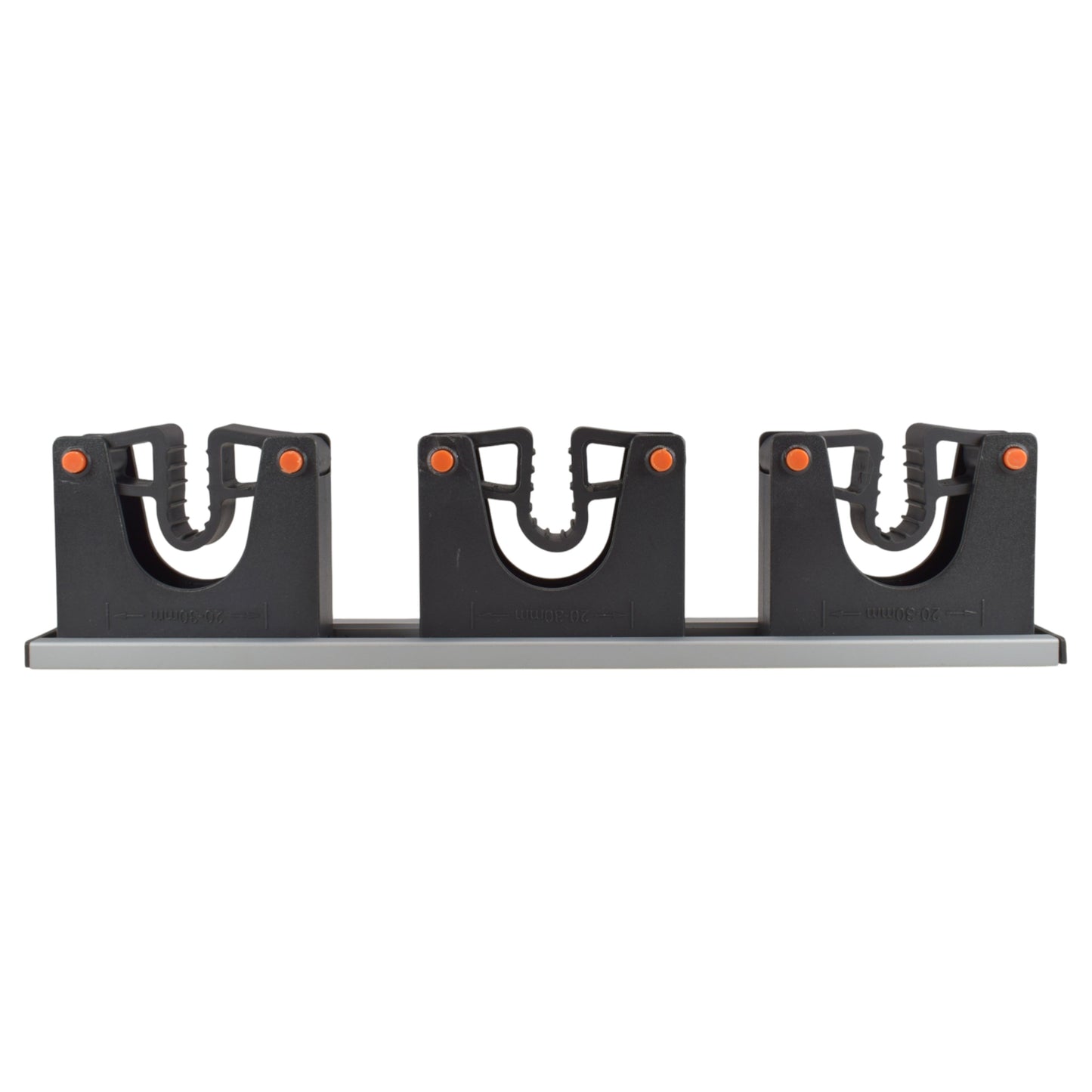 Wall Mount Tool Holder Rail – Gripper Design (3 Handles)
