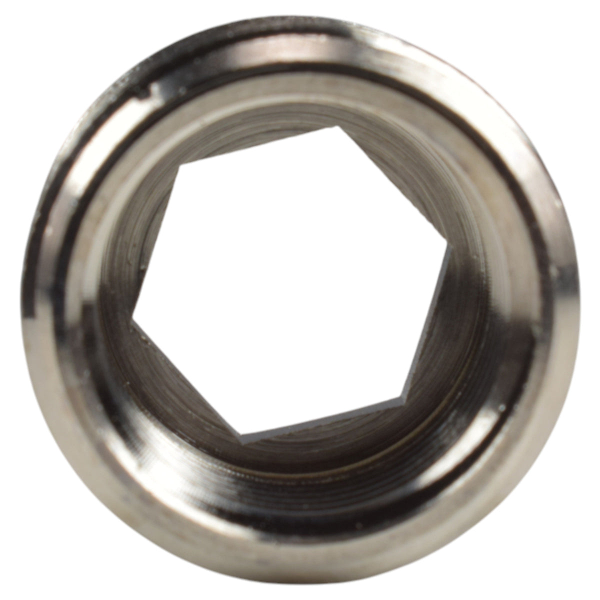Thread Conversion Cap 3/4" BSPM - 1/2" BSPF, Nickel Plated