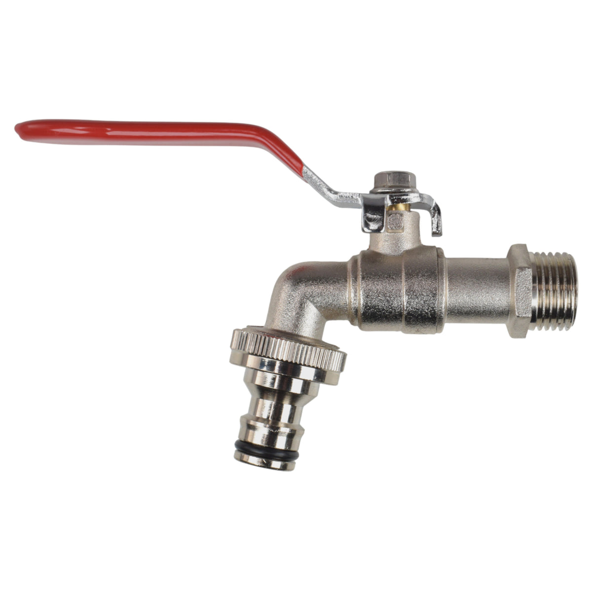 Lever Tap Kit with Barb/Quick Connect Outlet, ½” and ¾” BSP Thread Inlet