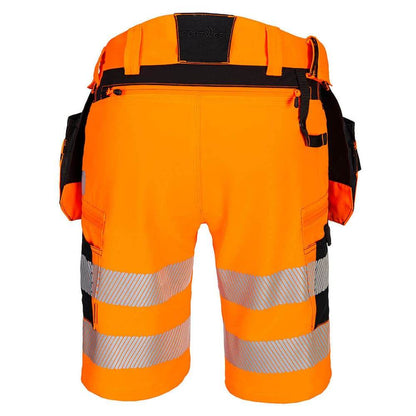Portwest DX446 DX4 Hi-Vis Detachable Holster Pocket 4-Way Stretch Shorts