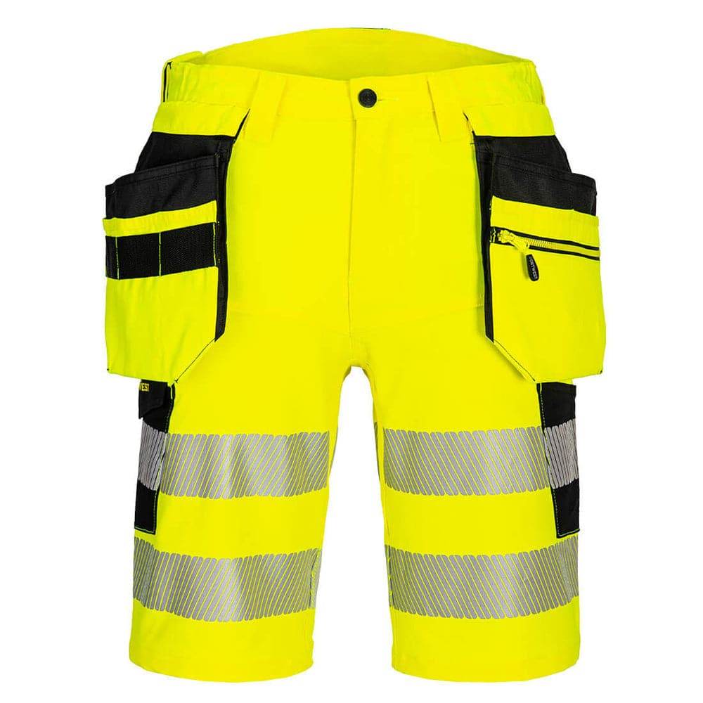 Portwest DX446 DX4 Hi-Vis Detachable Holster Pocket 4-Way Stretch Shorts