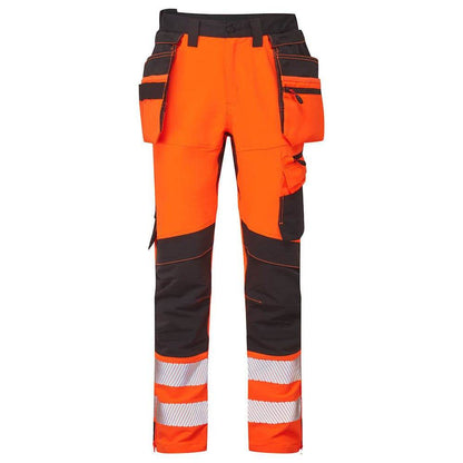 Portwest DX454  DX4 Hi-Vis Holster Pocket Craft 4-Way Stretch Trousers