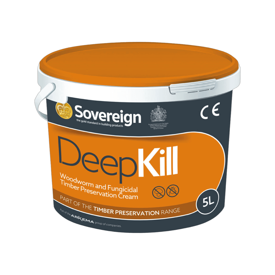 Sovereign Deepkill 5L - Professional-Grade Woodworm & Timber Treatment Cream